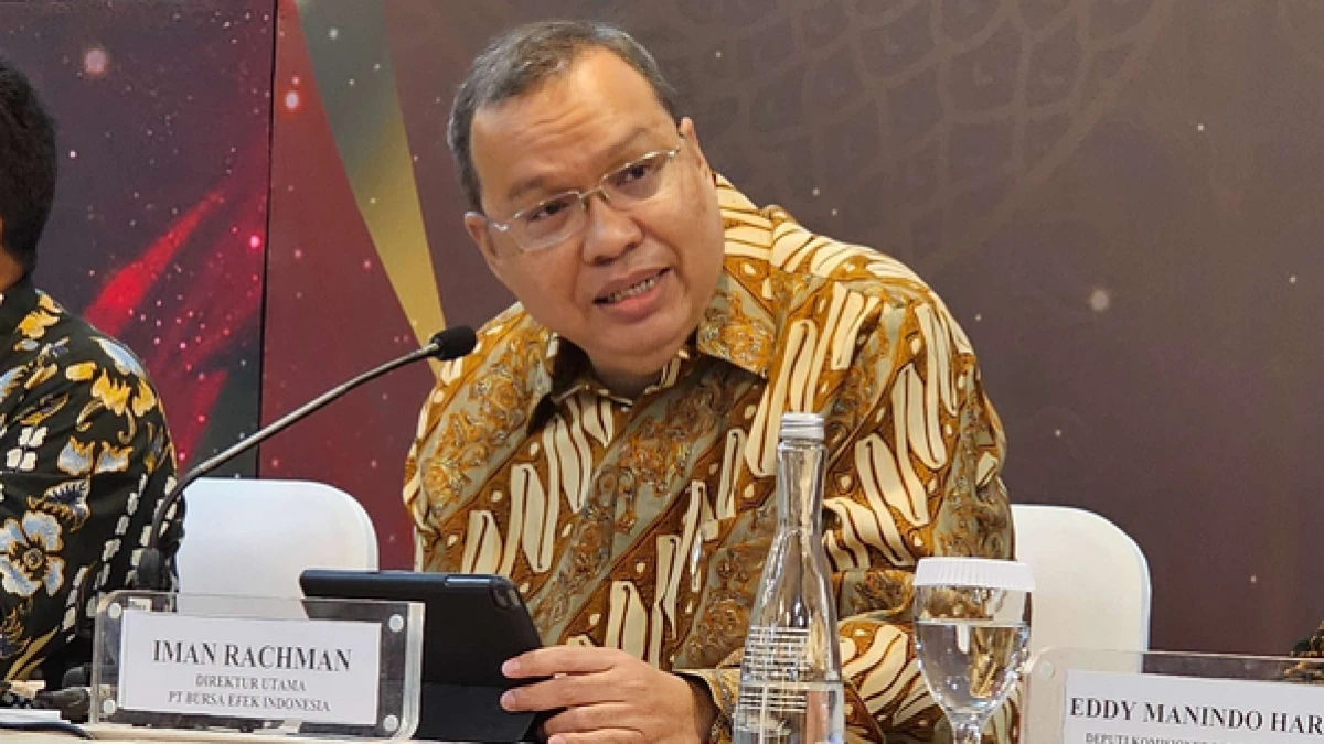Direktur Utama BEI Iman Rachman Mengundurkan Diri Imbas Anjloknya IHSG