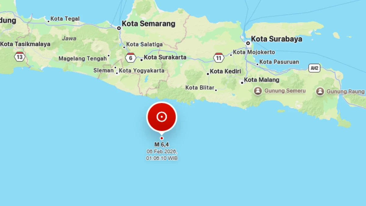 BMKG: Gempa Pacitan Jenis Megathrust Akibat Aktivitas Subduksi Lempeng