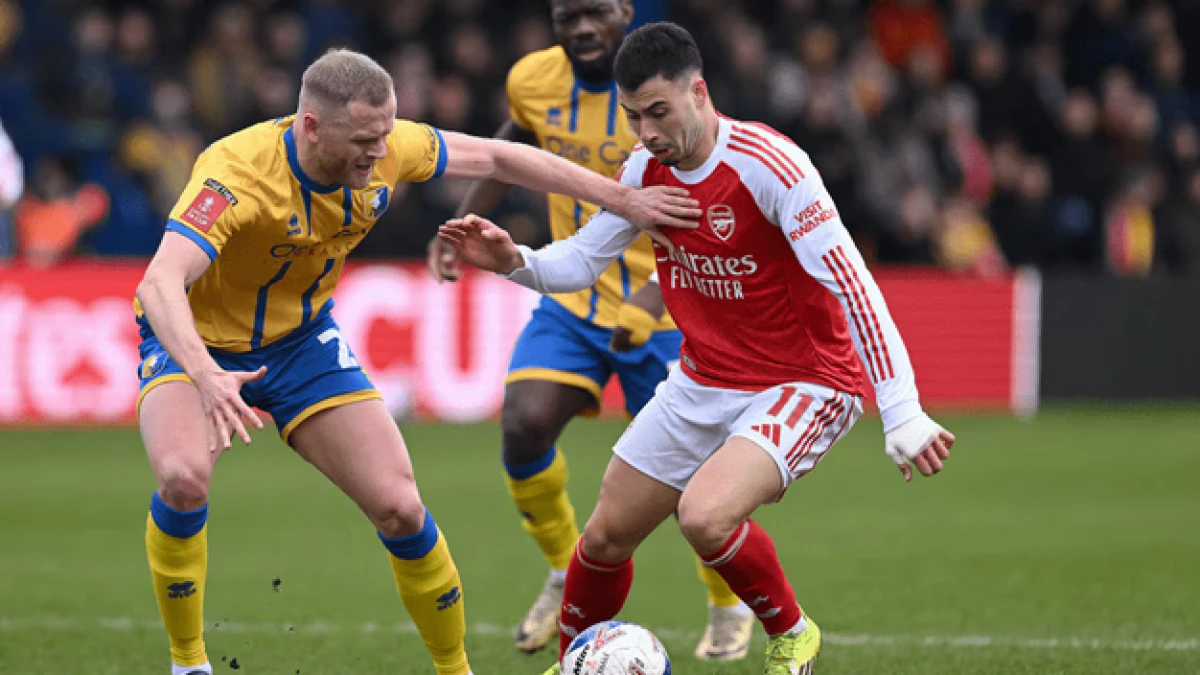 Hasil Piala FA Mansfield Town vs Arsenal: The Gunners Susah Payah Lolos ke Perempat Final
