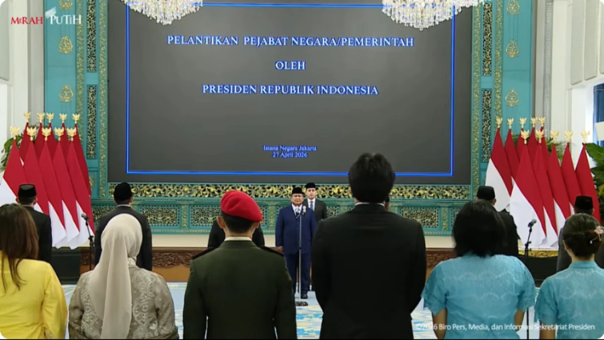 Reshuffle Jilid V, Ini Daftar Menteri dan Pejabat Negara yang Keluar-Masuk Kabinet Merah Putih