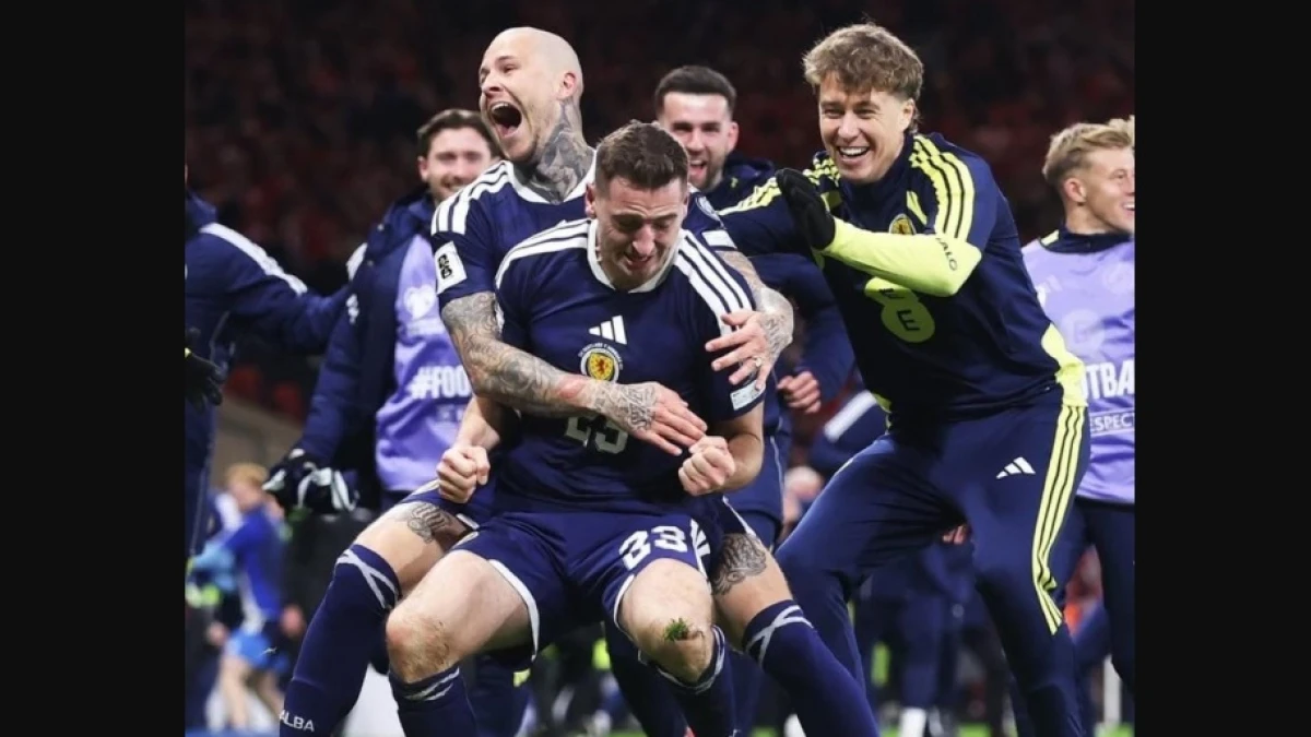 Skotlandia Akhiri Penantian 28 Tahun, Lolos ke Piala Dunia 2026 usai Laga Epik Kontra Denmark 4-2