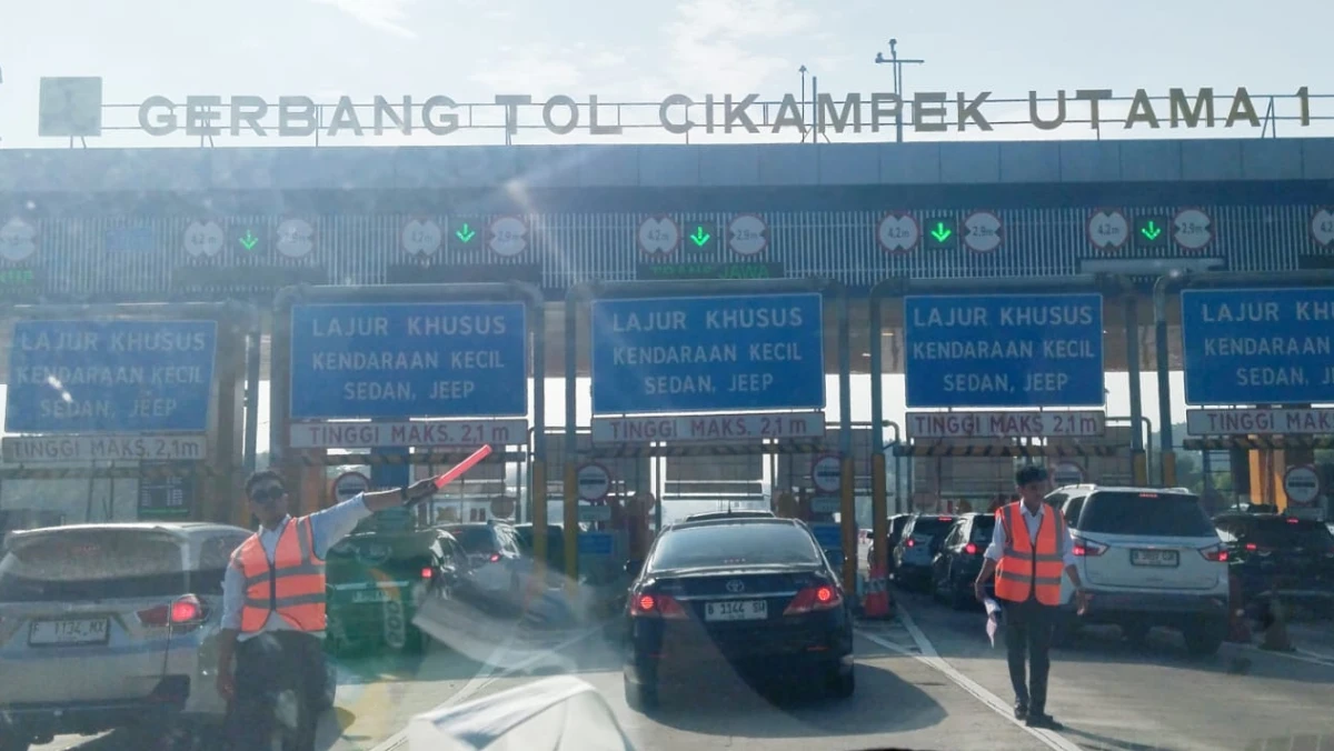 Arus Balik Lebaran 2026, Contraflow Diberlakukan di KM 70-47 Ruas Tol Jakarta-Cikampek