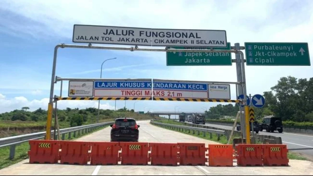Tol Japek II Selatan Siap Jadi Jalur Alternatif Mudik Lebaran 2026