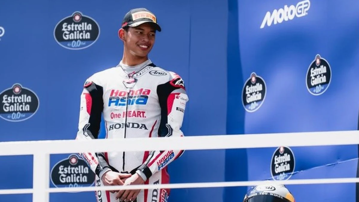 Start di Baris Kedua, Veda Ega Pratama Berpeluang Naik Podium di Moto3 Grand Prix AS