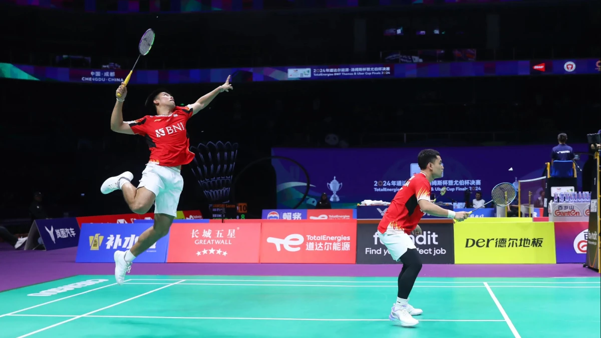 Fajar/Daniel Segel Tiket Indonesia ke Semifinal Piala Thomas 2024
