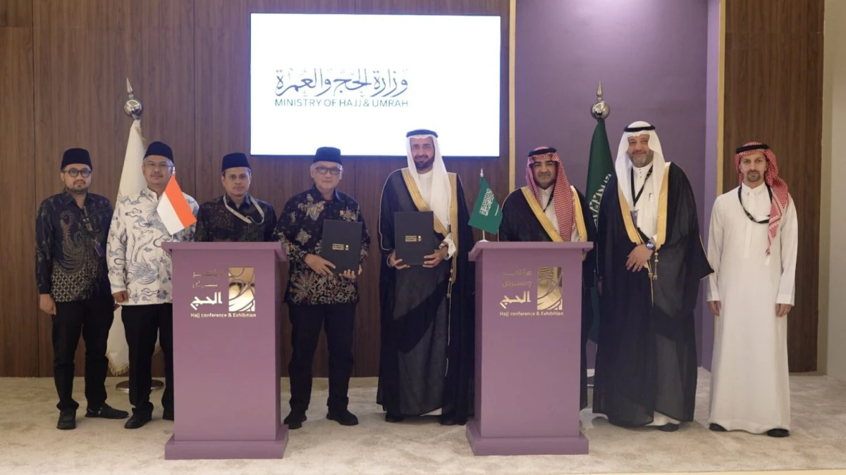 Kemenhaj RI dan Kemenhaj Saudi Resmi Tandatangani MoU Penyelenggaraan Haji 2026