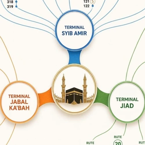 Lengkap! Ini Nama Terminal, Warna, dan Rute Bus Selawat untuk Jemaah Haji Indonesia di Makkah