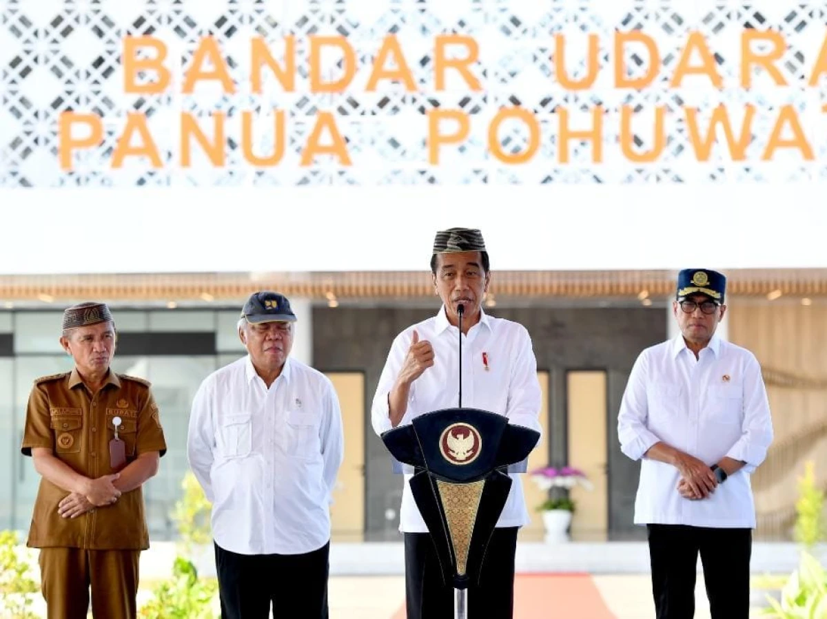 Jokowi Harap Kehadiran Bandara Panua Pohuwato Dongkrak Ekonomi Lokal