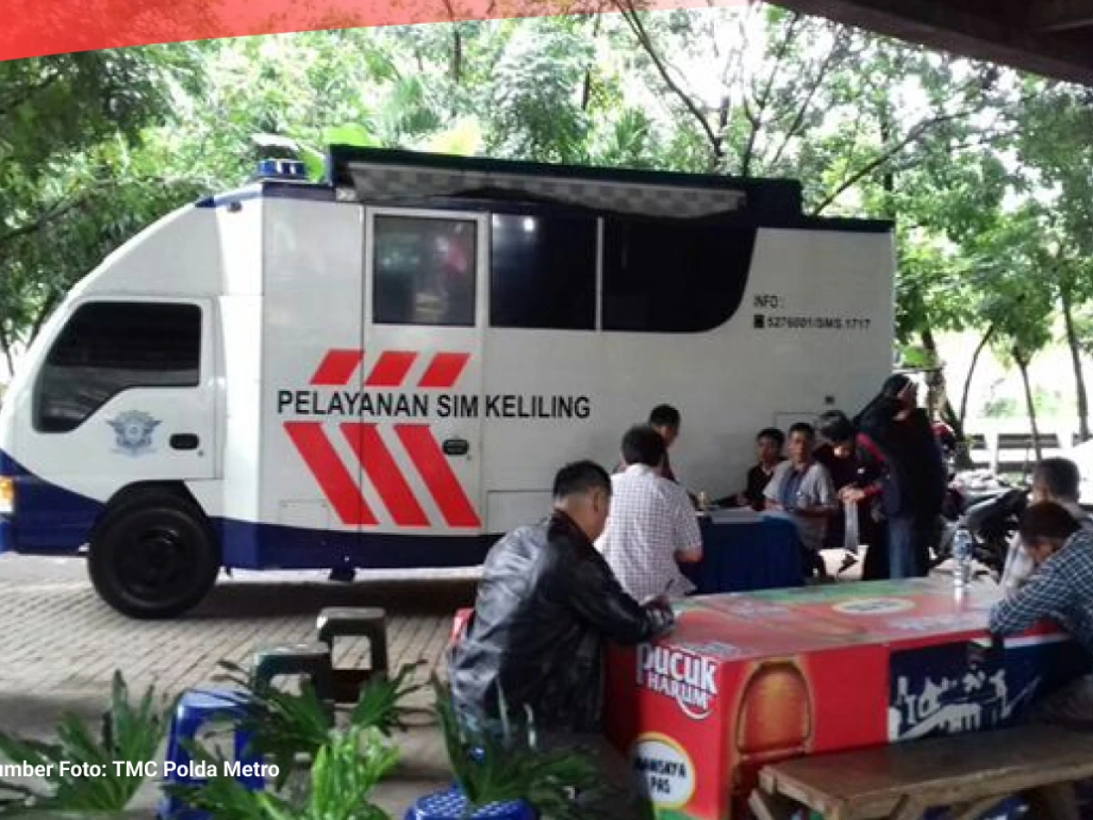 Layanan SIM Keliling Jakarta Minggu 30 Juni, Buka di Dua Lokasi