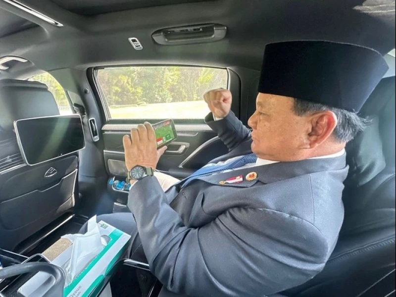 Prabowo Ucapkan Selamat ke Timnas Indonesia yang Berhasil Taklukkan Arab Saudi 2-0
