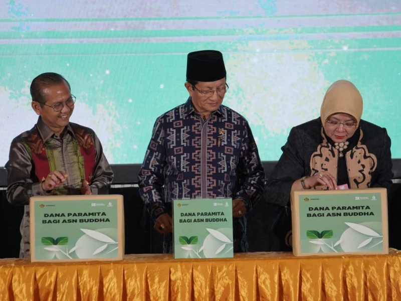 Menag Nasaruddin Umar Luncurkan Dana Paramita bagi ASN Kemenag Beragama Buddha