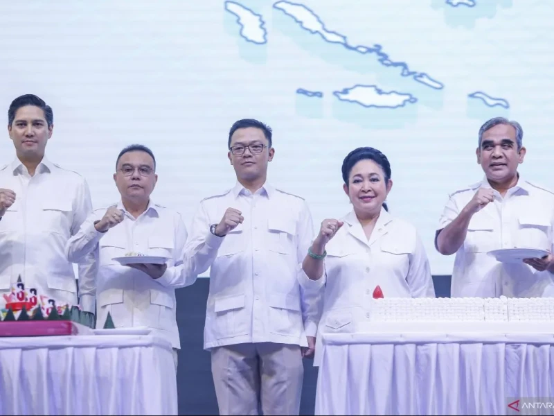 HUT ke-18 Partai Gerindra Digelar Sederhana di Kediaman Prabowo Subianto