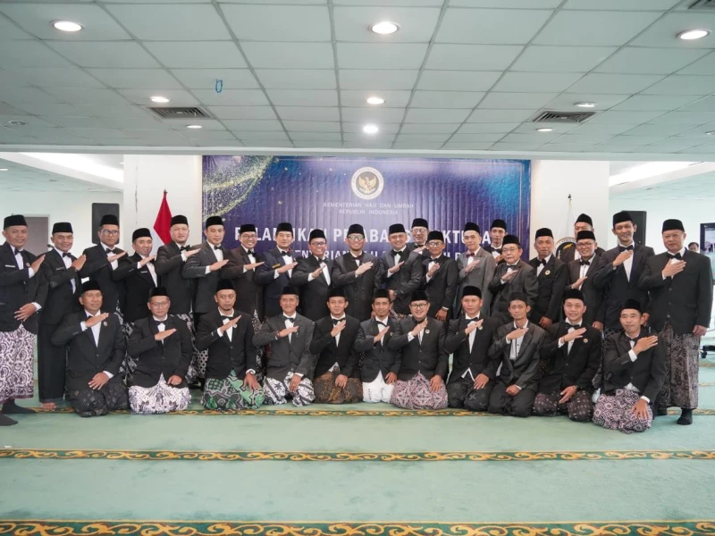 Wamenhaj Dahnil Lantik 162 Pejabat, Perkuat Layanan Jemaah Haji dan Umrah