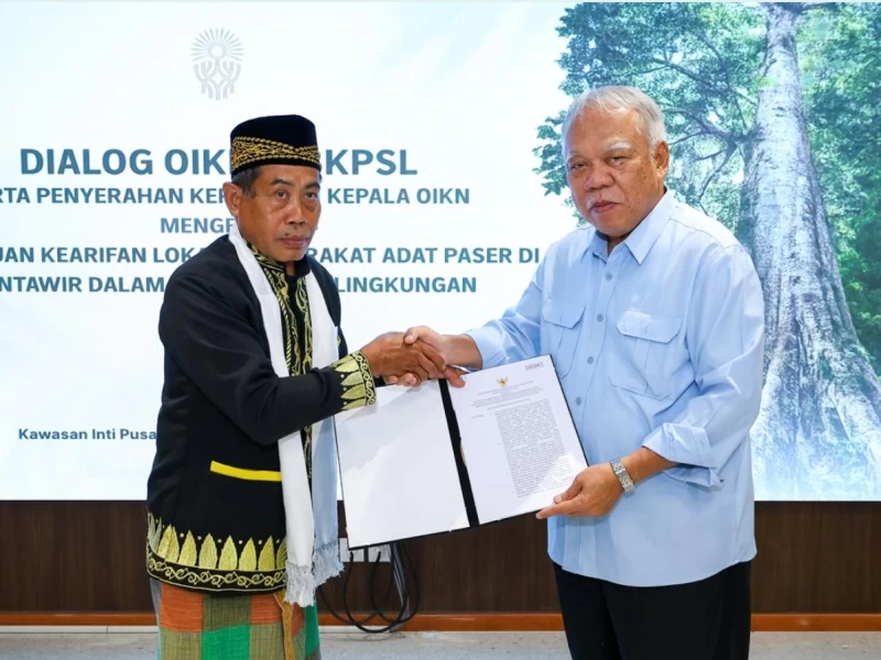 Masyarakat Adat Paser Mentawir Terima SK Pengakuan Kearifan Lokal dari Otorita IKN