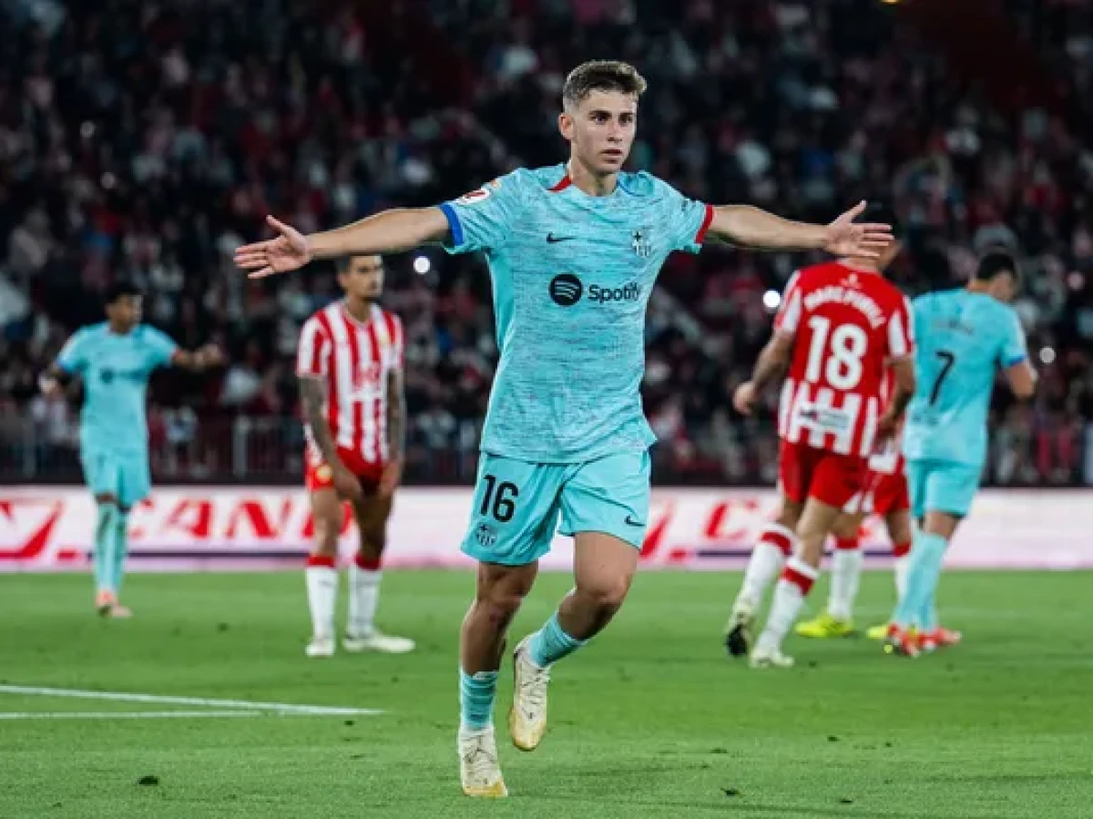 Fermin Lopez Tampil Garang, Barcelona Bekuk Almeria 2-0 di La Liga