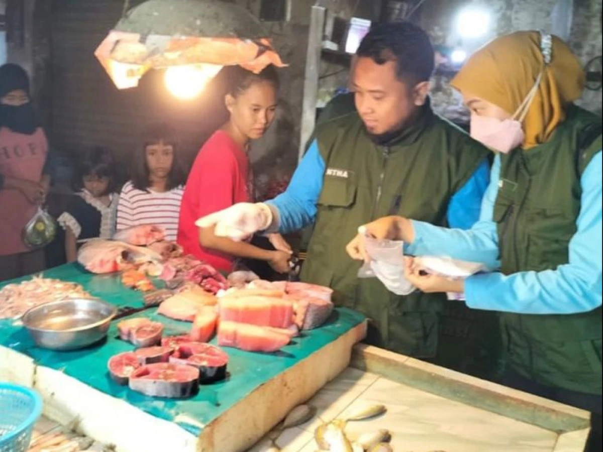 Sidak ke Pasar Tradisional, Dinkes Kota Tangerang Temukan Makanan Berformalin