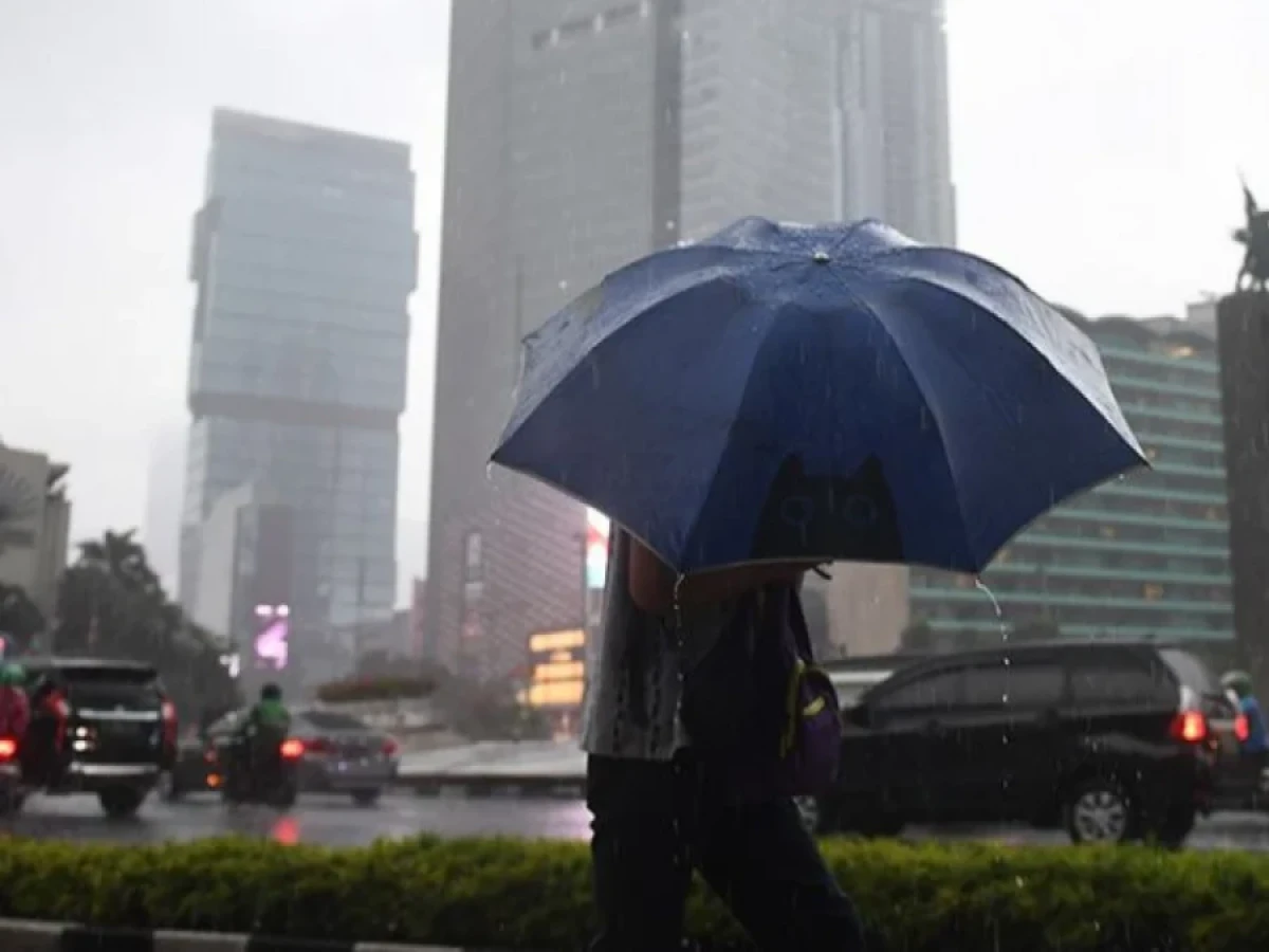 Info Cuaca:  Jakarta Berawan, Bodetabek Diguyur Hujan Siang Hari