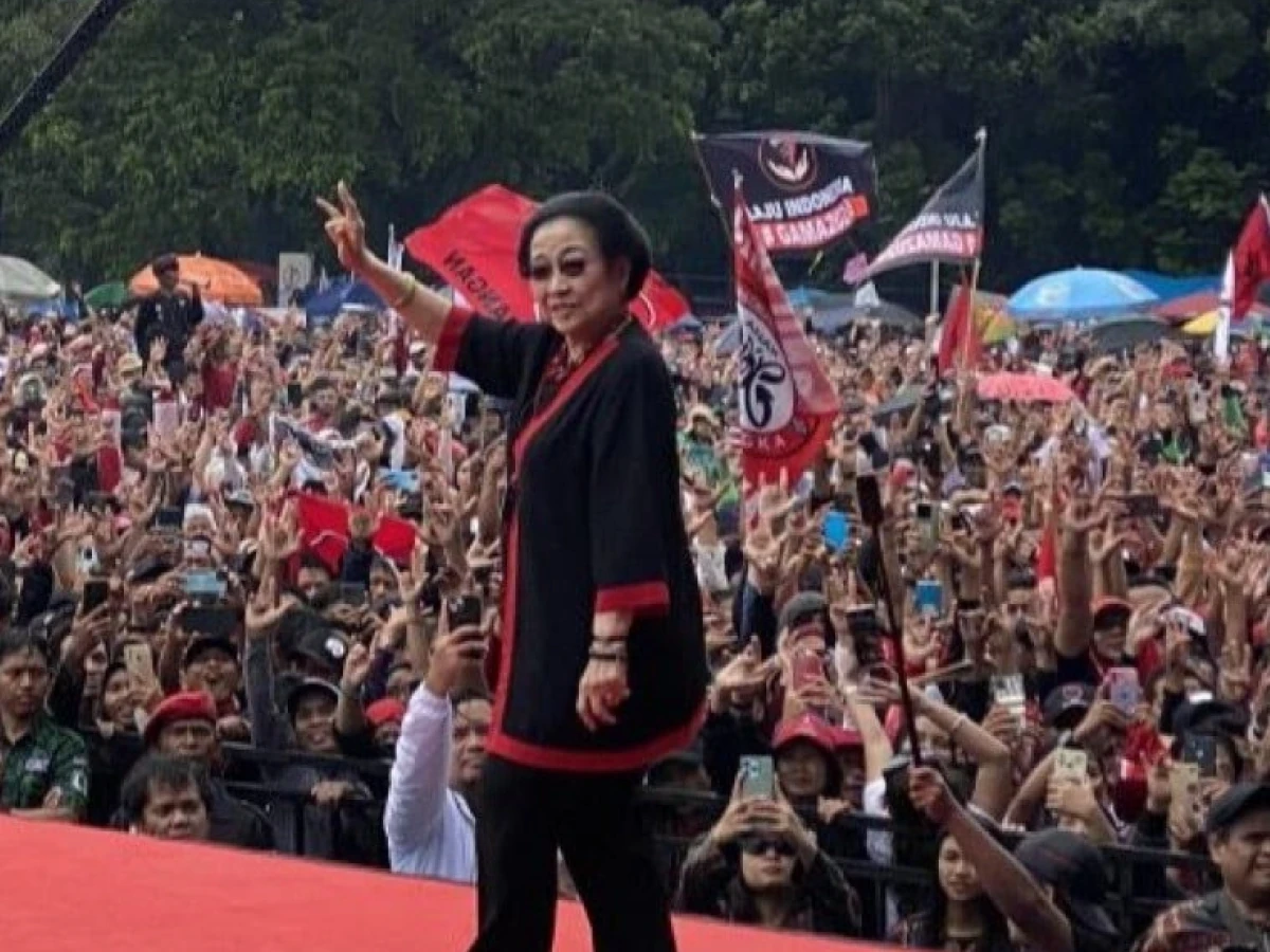 Pidato di Kampanye Akbar Ganjar-Mahfud, Megawati: Ada yang Bagikan Sembako, Duitnya Dari Mana?