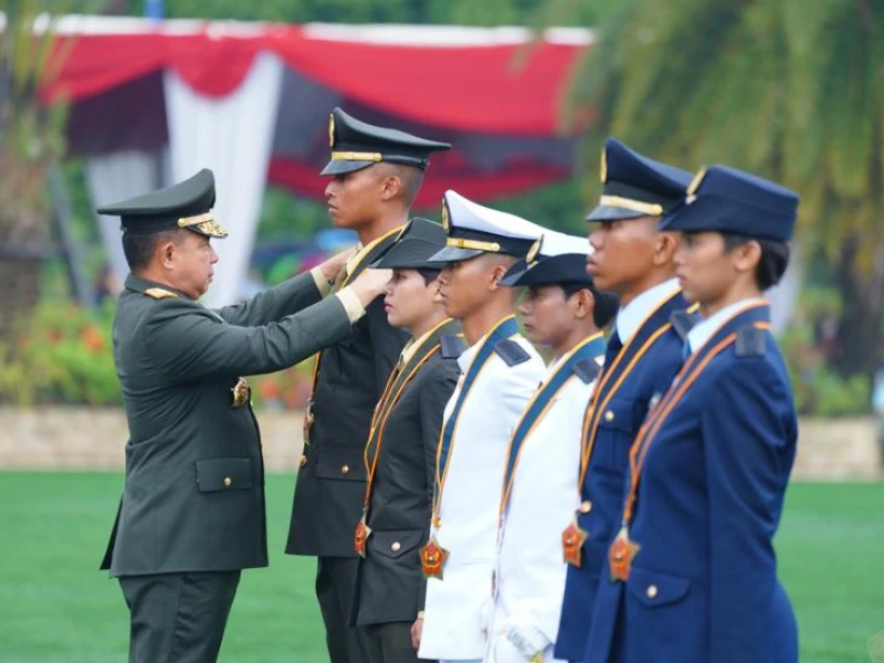 Dilantik Jenderal Agus! 260 Lulusan Unhan, STIN, Poltek SSN, dan PPI Resmi Jadi Perwira TNI