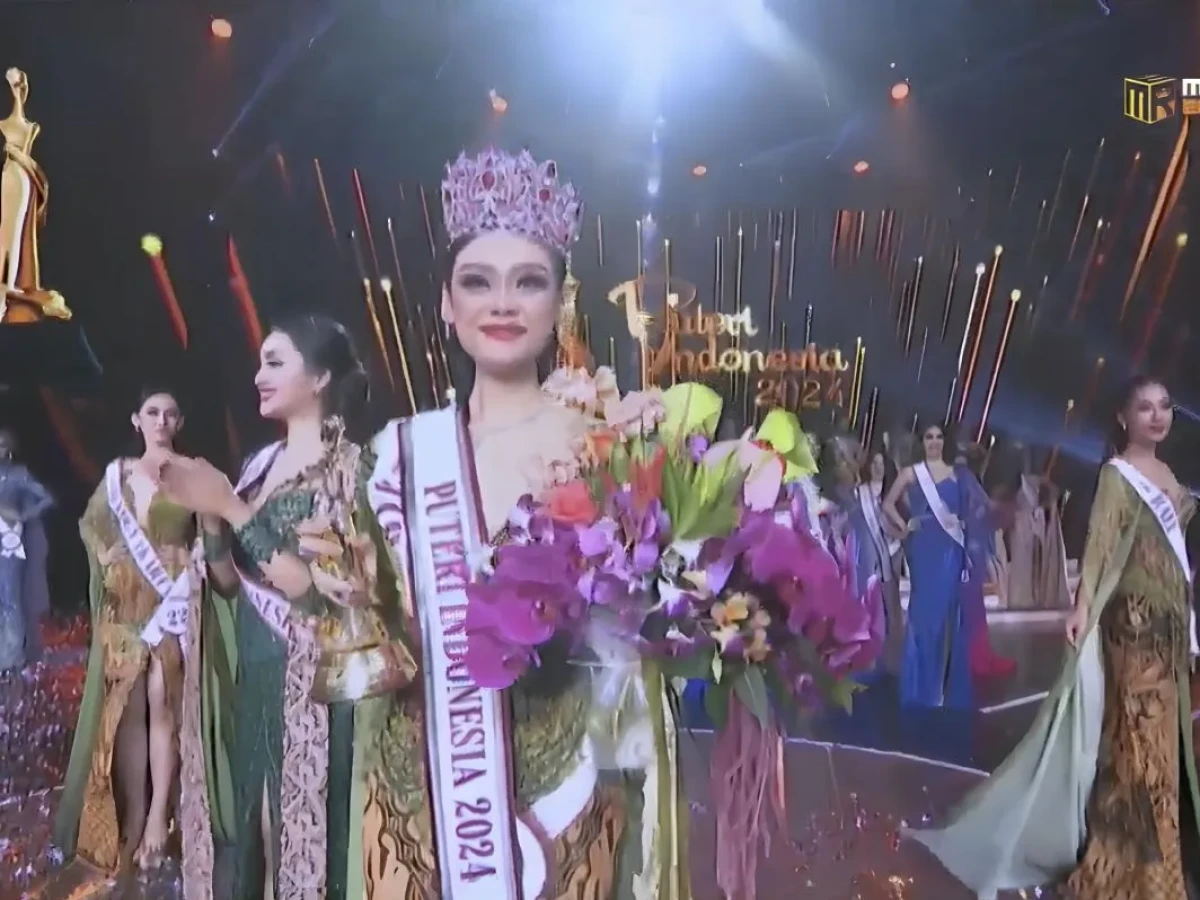 Wakil Jawa Barat Harashta Haifa Resmi Kenakan Mahkota Puteri Indonesia 2024