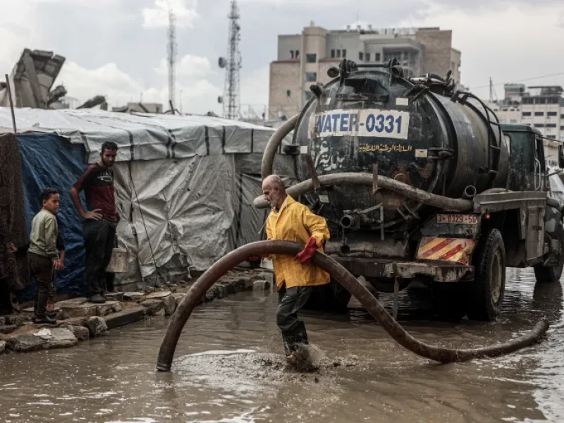 Dingin Ekstrem dan Banjir: Ratusan Ribu Warga Palestina Berjuang Bertahan Hidup di Tenda Pengungsian