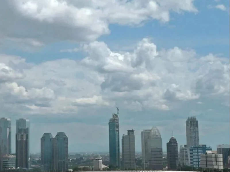 Cuaca Jakarta Cerah Berawan, Bebas Hujan Sepanjang Hari