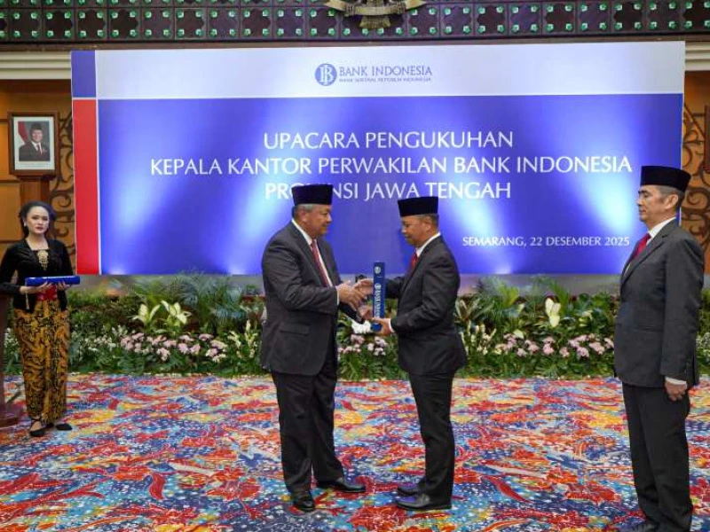 Dilantik Perry Warjiyo, M. Noor Nugroho Resmi Nakhodai Bank Indonesia Jateng