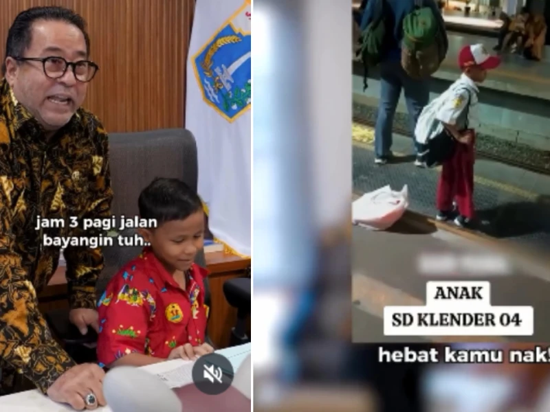 Viral Bocah SD Berangkat Sekolah Naik KRL Tangerang-Jakarta, Rano Karno: Si Doel Asli, Semoga Jadi Wagub