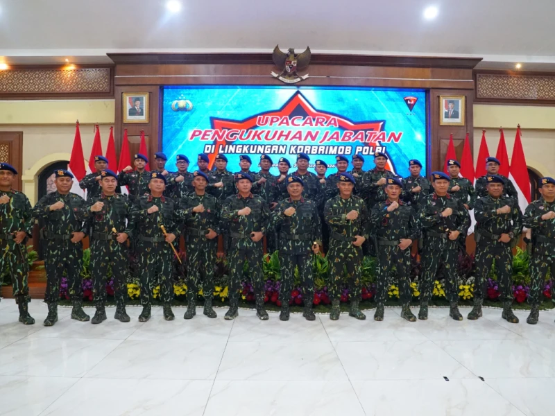 Korps Brimob Polri Rombak Besar-besaran Pejabat Strategis, Berikut Daftarnya