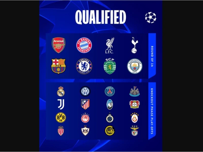 Daftar 24 Tim Lolos Fase Grup Liga Champions: Arsenal Top, Madrid dan Raksasa Lain Harus Jalani Playoff