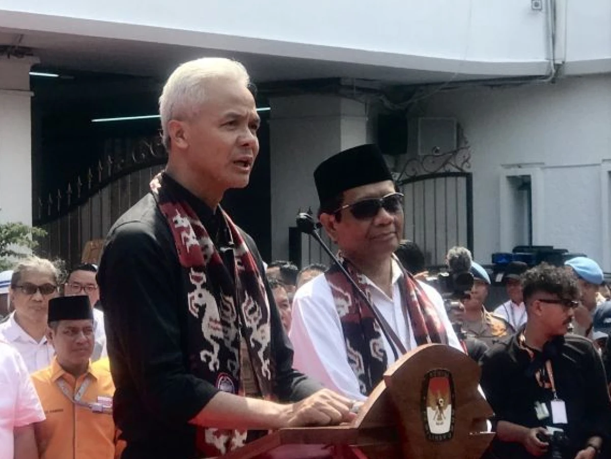 KPU Nyatakan Berkas Persyaratan Ganjar-Mahfud Lengkap