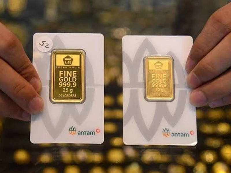 H-7 Lebaran: Harga Emas Antam di Pegadaian Anjlok, Rp2.873.000 Per Gram