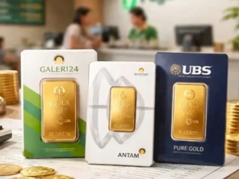 Harga Emas Pegadaian Hari Ini: UBS Melemah, Galeri24 Naik Tipis, Antam Stabil