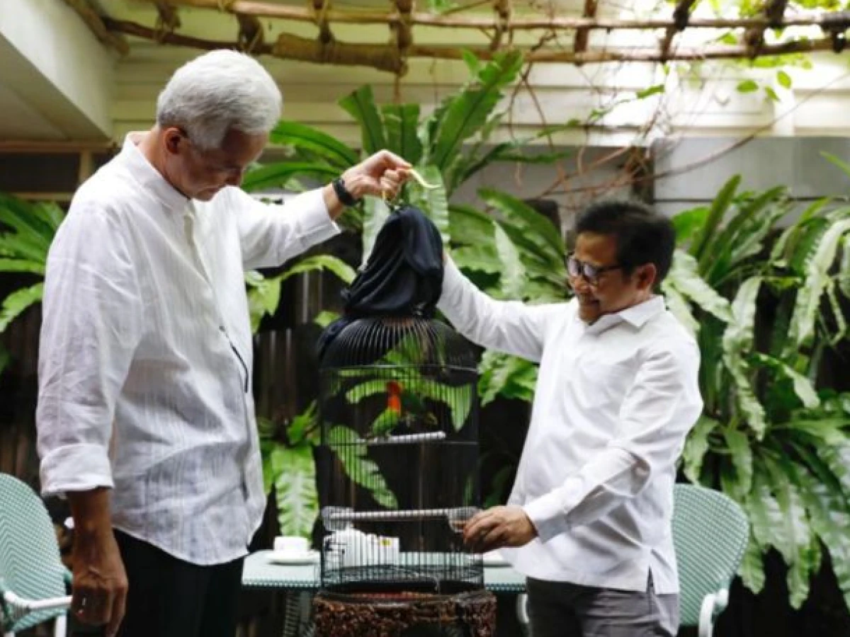 Ganjar Goda Cak Imin, Hadiahi Burung Lovebird demi Ajak Koalisi?