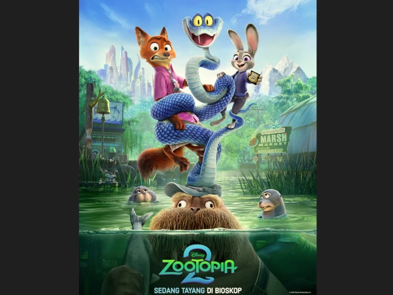 Merapat ke Bioskop! Film Terbaru Disney ‘Zootopia 2’ Sudah Tayang, Bawa Misteri Ular Misterius Guncang Kota