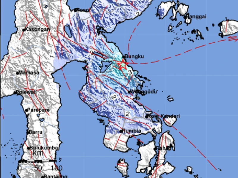 Gempa Magnitudo 4,8 Guncang Morowali