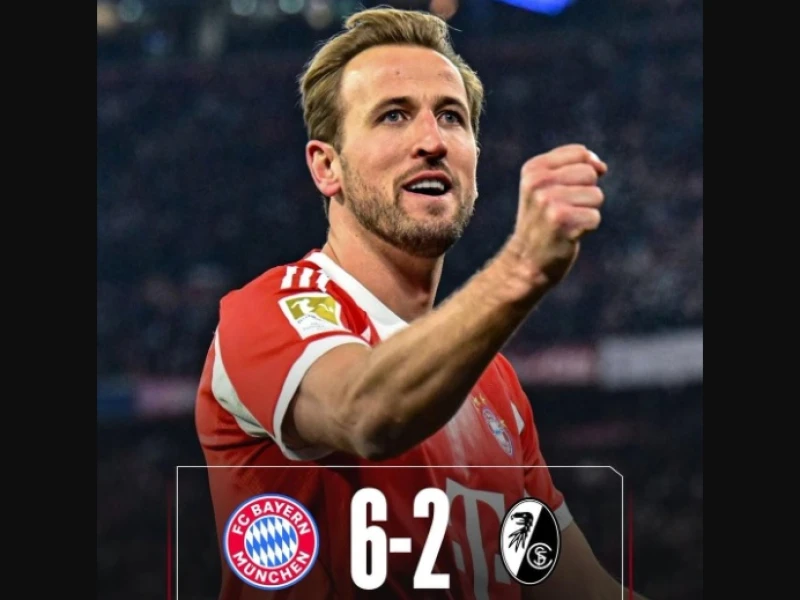 Bayern Muenchen Mengamuk, Hancurkan Freiburg 6–2 dan Kokoh di Puncak Bundesliga