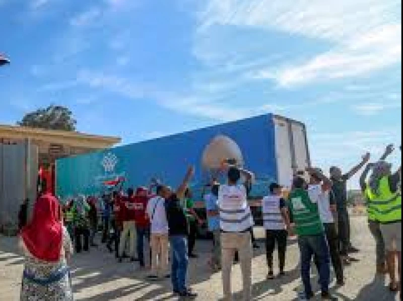 Sebanyak 1.200 Truk Pembawa Bantuan Sudah Masuk Gaza