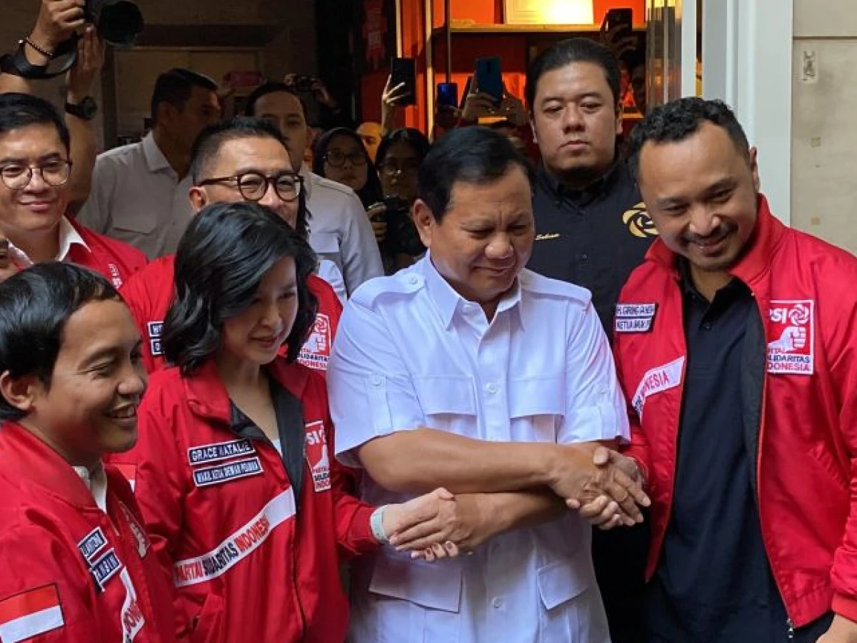 Prabowo Sambangi PSI: Disambut Kader, Ketum hingga Dewan Pembina