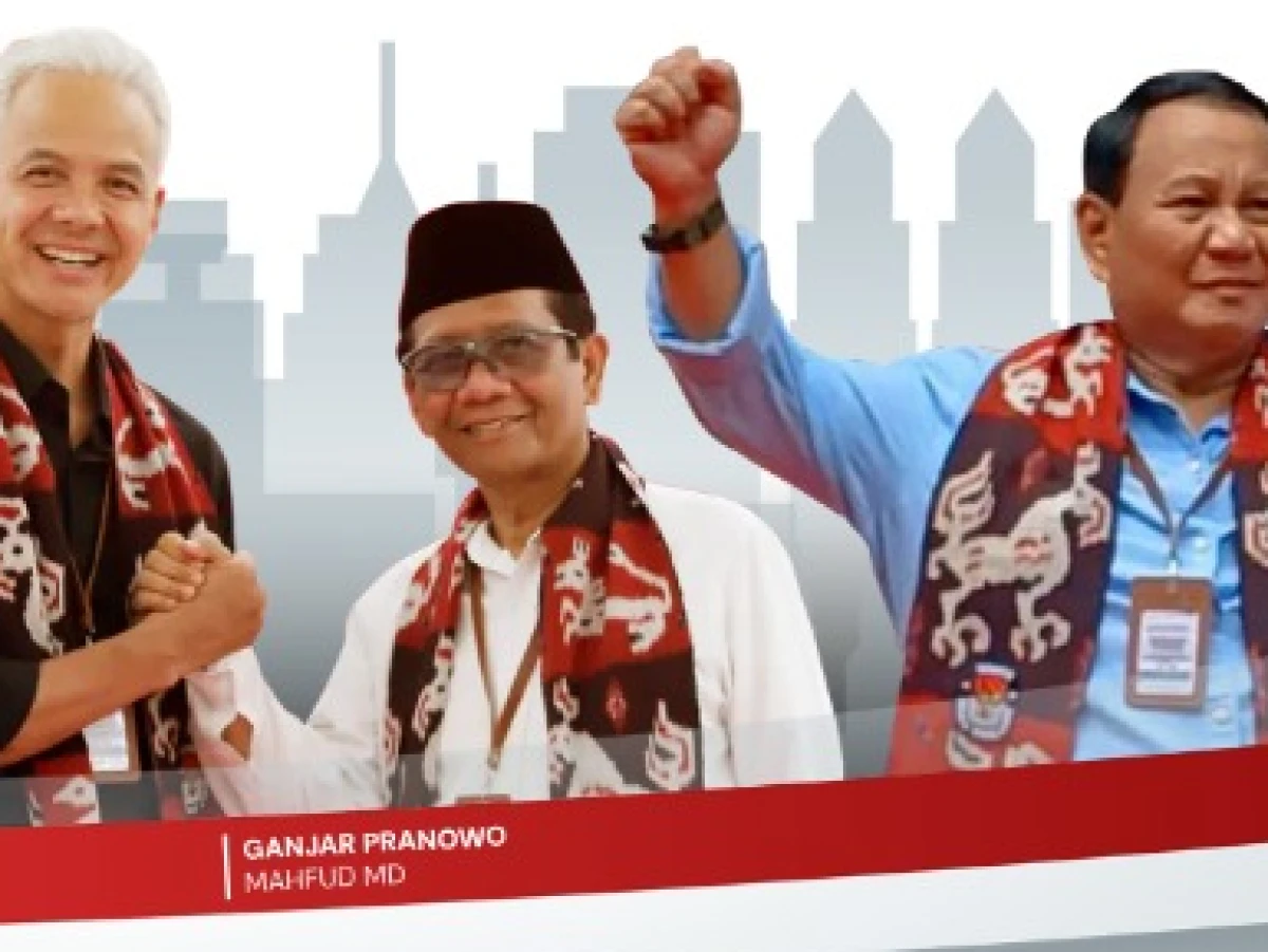Elektabilitas Prabowo-Gibran dan Ganjar-Mahfud Bersaing Ketat di Jawa Timur