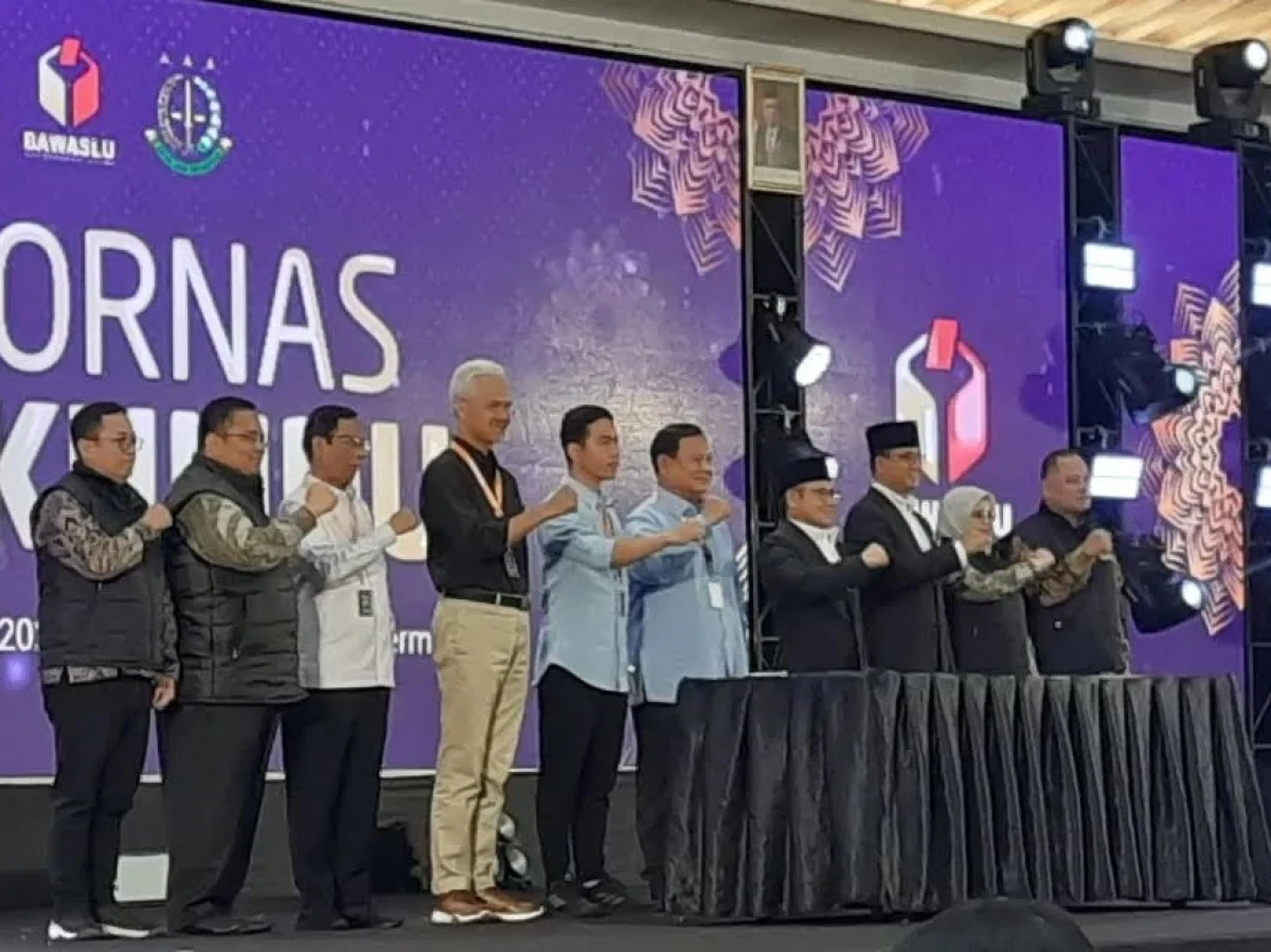 Tiga Capres-Cawapres 2024 Teken Deklarasi Kampanye Damai