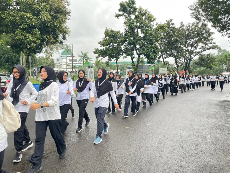 Diklat PPIH Hari ke-14, Ribuan Calon Petugas Haji Ikuti Lari Pagi 7,5 Kilometer