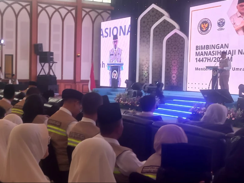 Kemenhaj Gelar Manasik Haji Nasional, Ribuan Jemaah Dibekali Fikih Haji dan Cara Menjaga Kesehatan