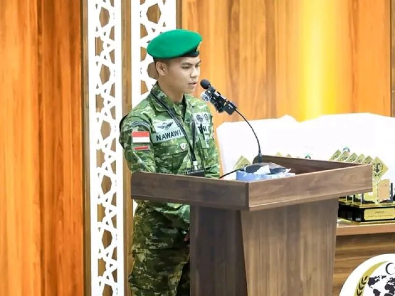 Top! Prajurit TNI AD Prada Nawawi Juara 1 MHQ Internasional di Libya