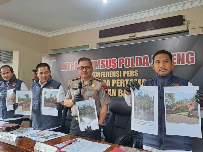 Polda Jateng Gerebek 2 Tambang Ilegal