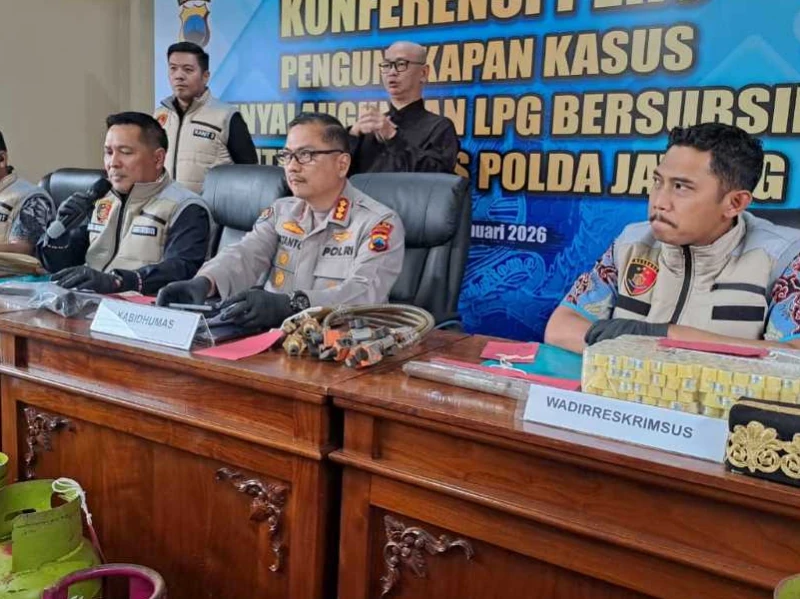 Polda Jateng Bongkar Praktik Oplosan Gas Melon