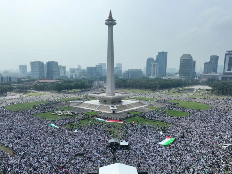 Rekayasa Lalu Lintas di Kawasan Monas saat Reuni Akbar 212 Malam Ini