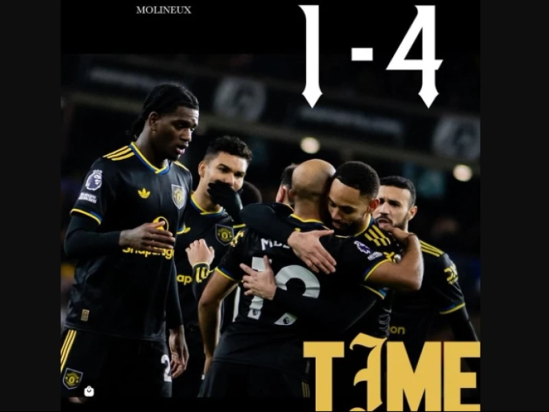 Manchester United Menyala! Setan Merah Ngamuk Hajar Wolves 4-1 dalam Duel Lanjutan Liga Inggris