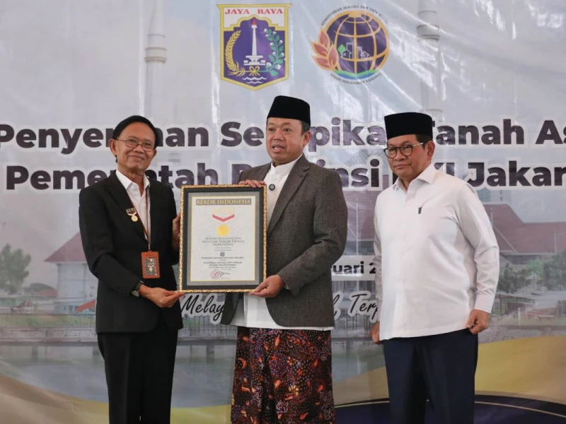 Cetak Rekor MURI, 3.922 Aset DKI Bernilai Rp102 Triliun Akhirnya Bersertifat setelah Puluhan Tahun