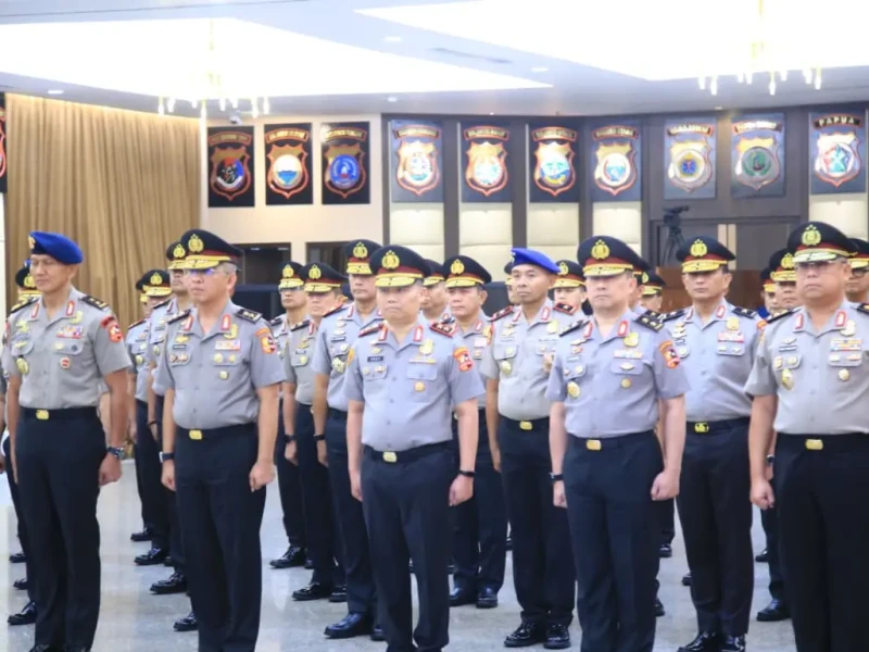 47 Perwira Tinggi Polri Naik Pangkat, 32 Kombes Resmi Pecah Bintang